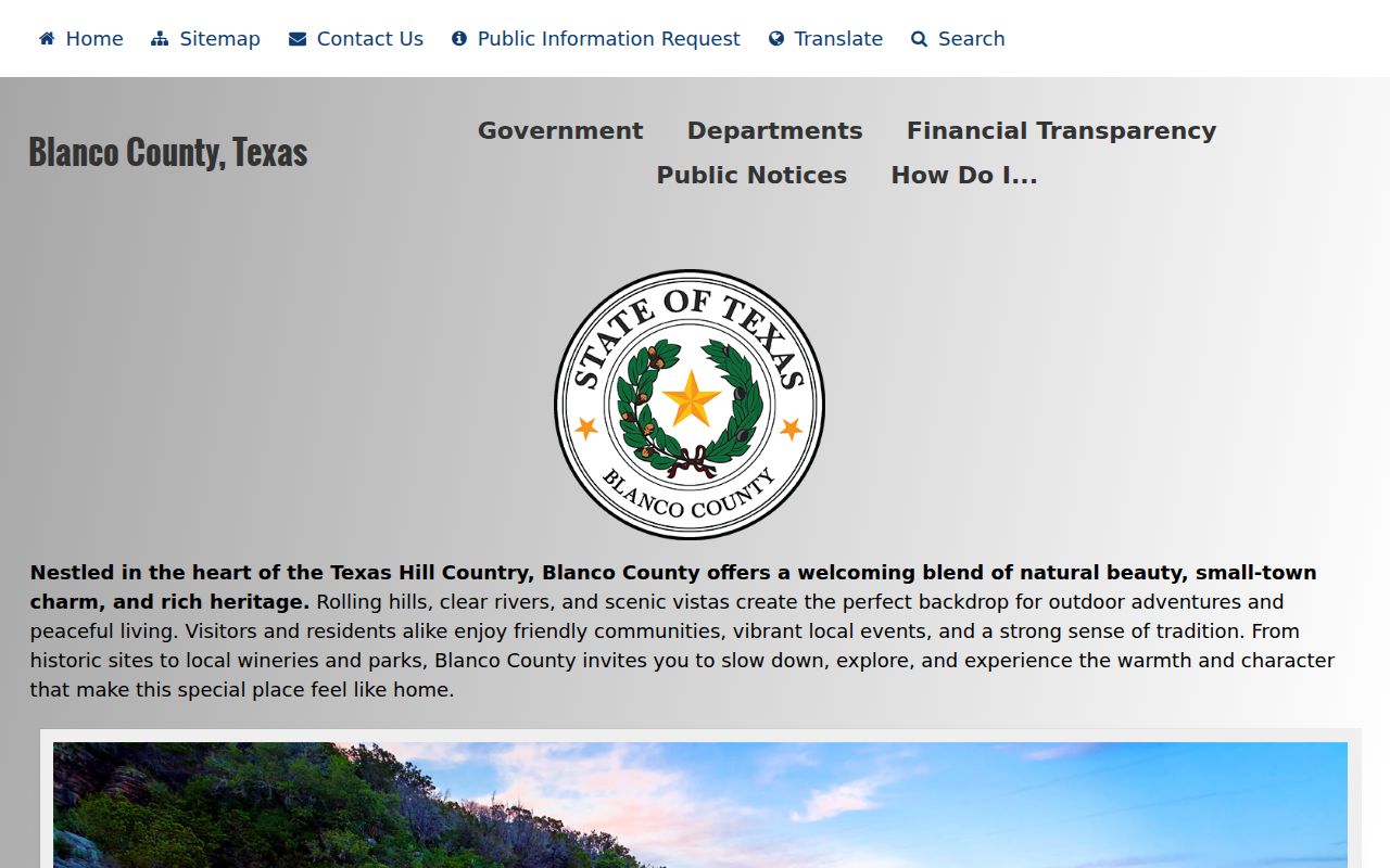 Blanco County District Clerk records request information